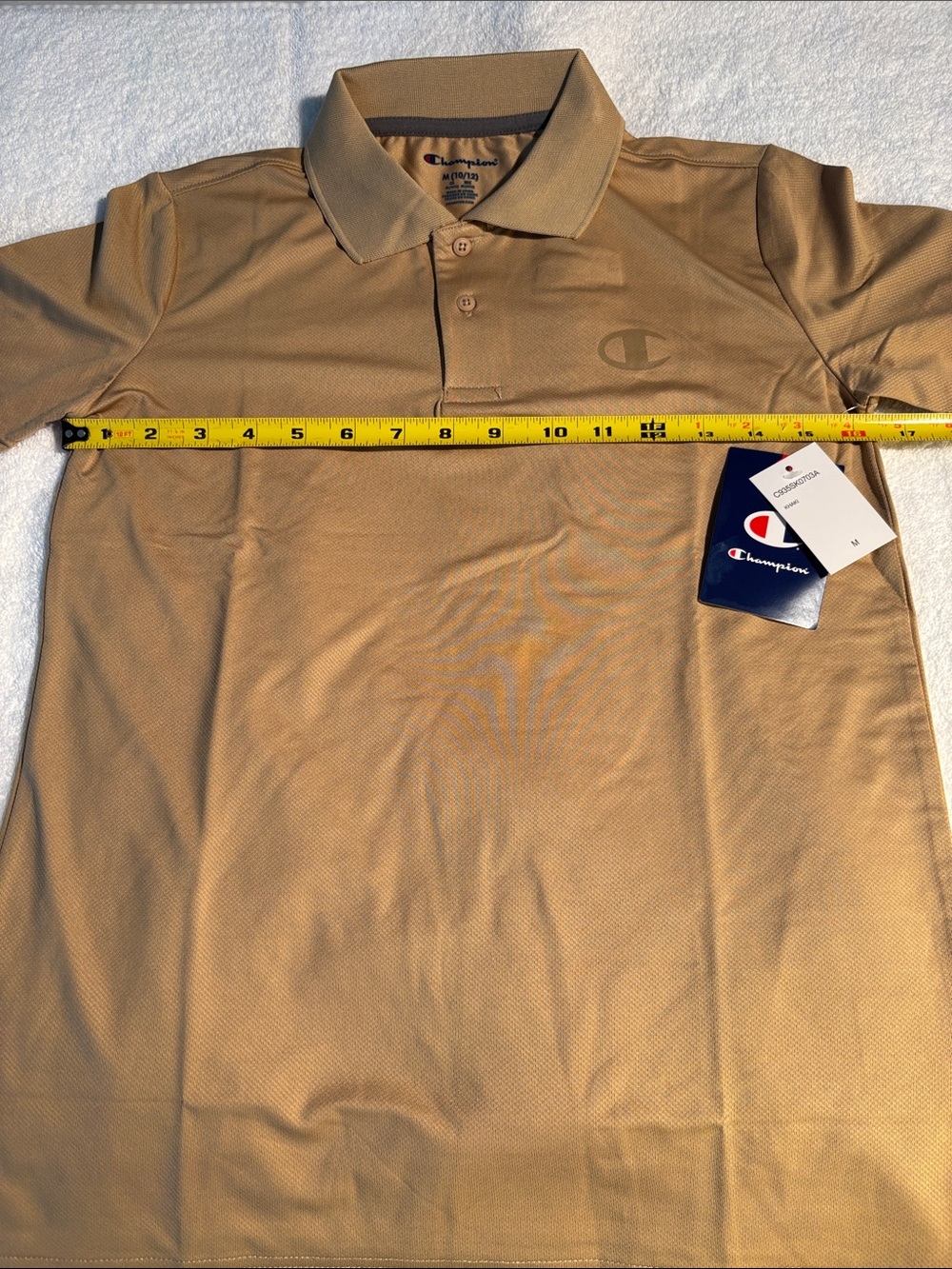 Champion Men’s Polo Shirt in Khaki Tan BNWT